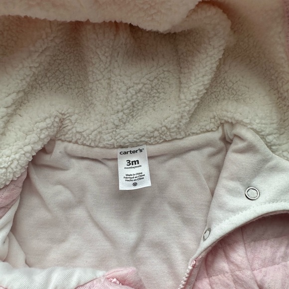 Carter’s - Pink - Quilted Hooded Bunting - 3 Months - Picture 4 of 4